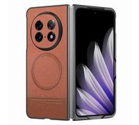 COQUE Custodia in Tessuto Pelle Vegana per Vivo V70 FE-Marrone