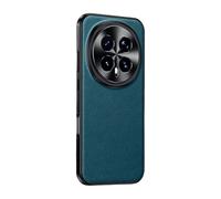 COQUE Custodia in vera pelle premium per Honor Magic8 Pro, protezione completa, copertura della fotocamera in metallo rialzato per Honor Magic8 Pro-Verde acqua