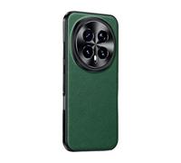 COQUE Custodia in vera pelle premium per Honor Magic8, protezione completa, copertura della fotocamera in metallo rialzato per Honor Magic8-Verde