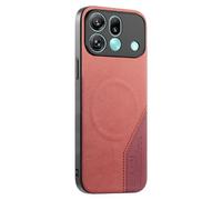 COQUE Custodia magnetica per Oppo Find X9s Pro, texture tessuta, vestibilità aderente, design patchwork, supporta la ricarica wireless, custodia protettiva antiurto per Oppo Find X9s Pro-Brown