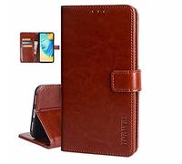 COQUE Custodia OPPO CPH2271, TPU + Custodia a portafoglio con slot per schede antiurto per Flip Folio protettivo OPPO CPH2271-Brown