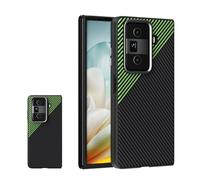COQUE Custodia per Honor Magic Vs3,lTelefono In TPU Antiurto e Anticaduta In Fibra Di Carbonio Micro Goffrata per Honor Magic Vs3(Verde)