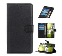 COQUE Custodia per LP 17 Air Cover,Custodia per Telefono in Pelle di Mucca Classico Modello Lychee con Slot per Schede Antiurto Flip Folio Protettivo per LP 17 Air-Nero