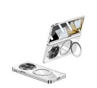 COQUE Custodia per Oppo Find N5 con Pellicola protettiva HD, guscio di copertura pieghevole in stile Supercar, custodia trasparente per Oppo Find N5-Argento