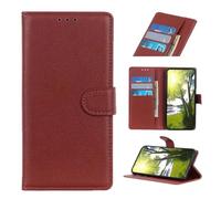 COQUE Custodia per Samsung Galaxy XCover7 Pro Cover,Custodia per Telefono in Pelle di Mucca Classico Modello Lychee con Slot per Schede Antiurto Flip Folio Protettivo per Galaxy XCover7 Pro-Marrone