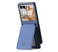 COQUE Custodia porta carte sottile per Motorola Razr 50 con supporto magnetico, protezione RFID, custodia per telefono portafoglio antiurto anti-caduta per Motorola Razr 50-Blu