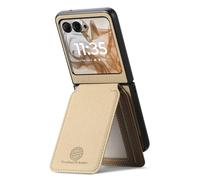 COQUE Custodia porta carte sottile per Motorola Razr 60 con supporto magnetico, protezione RFID, custodia per telefono portafoglio antiurto anti-caduta per Motorola Razr 60-Cachi