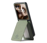 COQUE Custodia porta carte sottile per Motorola Razr 70 Ultra con supporto magnetico, protezione RFID, custodia per telefono portafoglio antiurto anti-caduta per Motorola Razr 70 Ultra-Verde