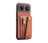COQUE Custodia Portafoglio Magnetica per Huawei nova 16 Ultra-Marrone