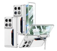 COQUE Custodia slot per schede e supporto per Motorola Razr Fold-Argento