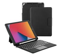 Coque de protection mobilis c2 premium compatible ipad 10.2'' (9th/8th/7th gen) clavier fr bluetooth + touchpad - black