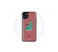 Coque Iphone 11 - Squid Game - Ji Yeong No 240 & Kang Sae Byeok No 067 - Souple - Rosa - Design unico
