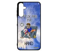 Coque je peux pas y'a hand pour A15 4G 5G silicone je dessin portable comique drole bleu design text 4G TPU humour de pour Samsung Galaxy