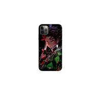 Coque - Maniacase - Iphone 12 Pro Max - Demon Slayer - Tanjiro Kamado - Morbido Nero