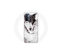 Coque - MANIACASE - Oppo A93 5G - Morbida - Motivo Lupo e Lupa - Nero e Bianco