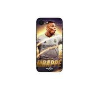 Coque Maniacase per iPhone 16E Kylian Mbappé Sfondo Real Madrid