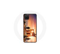 Coque - Maniacase - Samsung Galaxy A12 - Affiche Equipaggi Stagione 1 One Piece - Morbida - Nera
