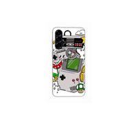 Coque - Maniacase - Samsung Galaxy A36 - Silicone - Nero - Nintendo Vintage