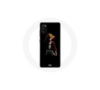 Coque - Maniacase - Samsung Galaxy A41 - One Piece Manga Anime Luffy - Silicone - Nero