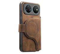 COQUE Pelle Magnetica Cerniera Portafoglio Huawei nova 16 Ultra-Marrone