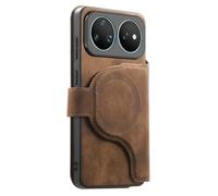 COQUE Pelle Magnetica Portafoglio Huawei nova 16 Ultra-Marrone