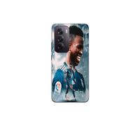 Coque per Oppo Reno 12 5G Vinicius JR Real Madrid Wallpaper Blu Maniacase