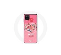 Coque per Samsung Galaxy A12 TWICE Logo Rosso Mostra What Is Love