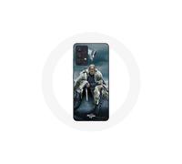 Coque per Samsung Galaxy A13 4G / A13 4G Lite Vikings Serie Stagione 6 logo Ragnar Lothbrok V Spada Grigia Fondo Nebbioso