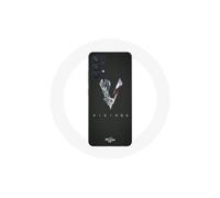 Coque per Samsung Galaxy A13 4G / A13 4G Lite Vikings Serie Stagione 6 logo V Spada Grigia Fondo Nero
