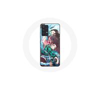 Coque per Samsung Galaxy A13 5G Tanjiro e Nezuko Demon Slayer Kimetsu no Yaiba Anime