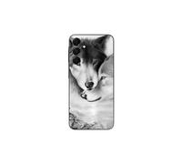 Coque per Samsung Galaxy A15 Il lupo e la lupa Animale nero e bianco Maniacase