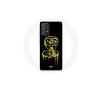 Coque per Samsung Galaxy A33 5G Logo Cobra Kai Giallo Su Fondo Nero Poster Serie