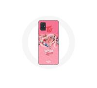 Coque per Samsung Galaxy A71 Logo TWICE Rosso Affiche What Is Love