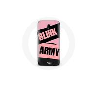Coque per Samsung Galaxy J3 2017 BTS ARMY e Blackpink Blink Rosa Nero