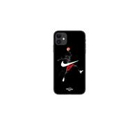 Coque per telefono - Nike - Iphone 11 - Morbida - Silicone - Logo Jordan nero