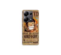 Coque per Xiaomi Redmi Note 13 Pro 4G One Piece Manifesto di Ricerca Monkey D. Luffy Maniacase