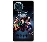 Coque pour iphone 11 Pro (5,8) Manga Demon Slayer Noir