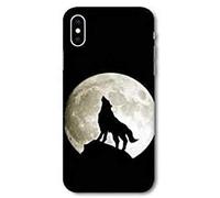 Coque pour iphone X/XS Animaux 2 - Loup Noir N