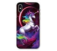 Coque pour iphone X/XS Licorne - Arc en Ciel N