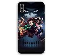 Coque pour iphone X/XS Manga Demon Slayer Noir