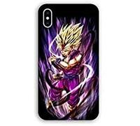 Coque pour iphone X/XS Manga Dragon Ball Sangohan Violet