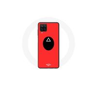 Coque - Samsung - Galaxy A12 - Souple - Rouge - Maschera Soldato Triangolo Squid Game