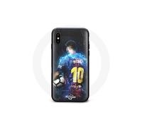 Coque - Sintetico - Iphone XS Max - Flessibile - Nero - Motivo Leo Messi