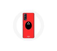 Coque - Vivo - Y72 - Rouge - Souple - Maschera triangolare Squid Game