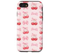 Coquette Aesthetic Pink Bow and Cherry Pattern Custodia per iPhone SE (2020) / 7/8