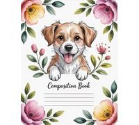 Coquette And Dog Composition Book: 120 Pages Notebook, with Illustration Cover Design, designed for Creative Writing, Ideas, Journaling, Teachers, ... Design, designed for Creative Writing, Ide