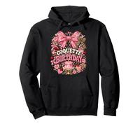 Coquette Birthday Girl Archi Ciliegie Leopardo Felpa con Cappuccio