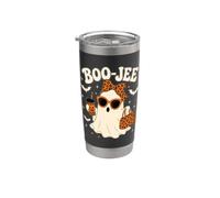 Coquette Boo-Jee Halloween fantasma leopardato fiocco donna ragazza Bicchiere termico in acciaio inox doppia parete