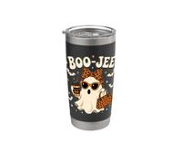 Coquette Boo-Jee Halloween fantasma leopardato fiocco donna ragazza Bicchiere termico in acciaio inox doppia parete