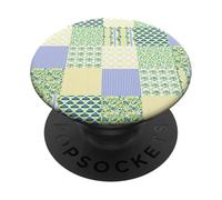 Coquette Botanic Floral Patchwork Quilt Aesthetic Soft Girl PopSockets PopGrip Adesivo